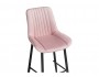 Седа велюр розовый / черный Барный стул от производителя