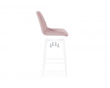 Баодин К Б/К розовый / белый Барный стул