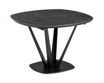Обеденный стол Азраун черный деревянный
