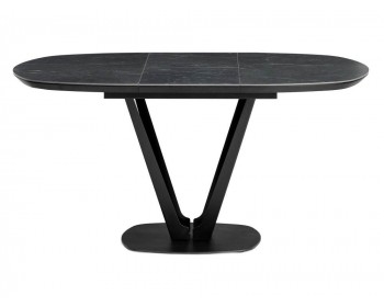 Обеденный стол Азраун черный деревянный