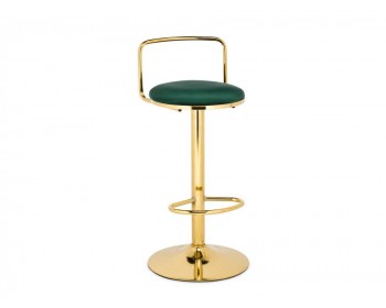 Табурет Lusia green / gold Барный стул