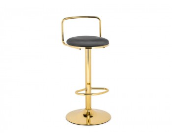 Lusia dark gray  / gold Барный стул