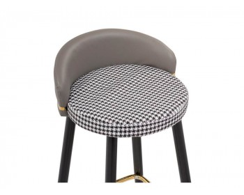 Табурет Kardial gray / black Барный стул