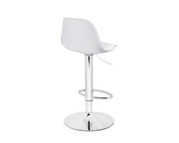 Soft white / chrome Барный стул