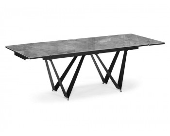 Обеденный стол Марвин ()хх серый глняец / черный Керамический