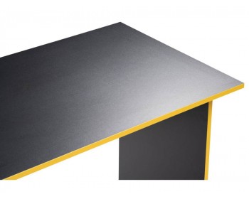 Парта Эрмтрауд черный / желтый Компьютерный стол