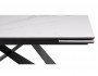 Ноттингем ()хх белый мрамор / черный Керамический стол фото
