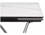 Марвин ()хх белый мрамор / черный Керамический стол фото
