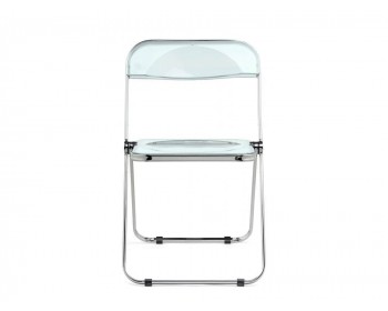 Табурет Fold складной clear gray-blue Пластиковый стул