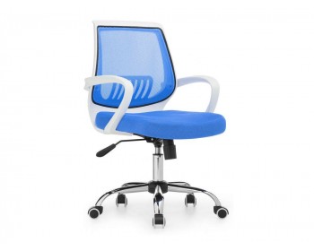Гарнитур в кабинет Ergoplus белое / голубое Компьютерное кресло