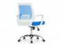 Ergoplus белое / голубое Компьютерное кресло недорого