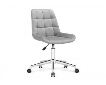 Офисное кресло Честер светло-серый / хром