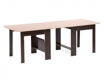 Обеденный стол СтК венге / дуб молочный деревянный