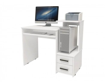 Компьютерный стол Джаз- ,х,х, правый белый