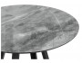 Норфолк  серый мрамор / черный Стол стеклянный фото