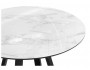 Норфолк  белый мрамор / черный Стол стеклянный от производителя