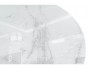 Норфолк  белый мрамор / белый Стол стеклянный фото