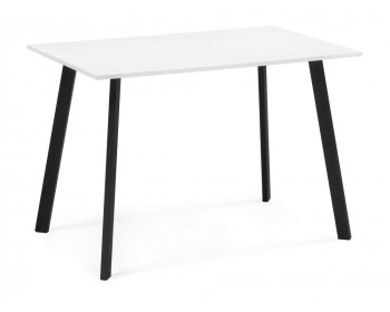 Обеденный стол Ремли хх белый / черный деревянный