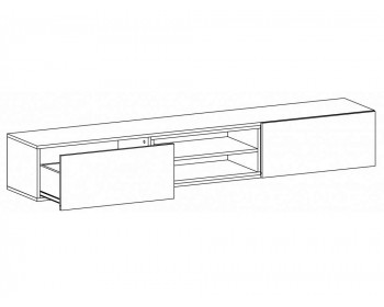 Тумба под телевизор Лонгфорд белый / дуб вотан ТВ