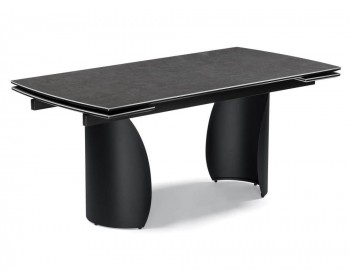 Кухонный стол Готланд ()хх ink gray / черный Керамический