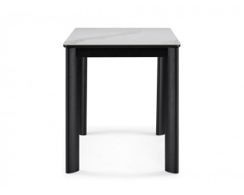 Кухонный стол Кина ()хх alpine white / черный Керамический