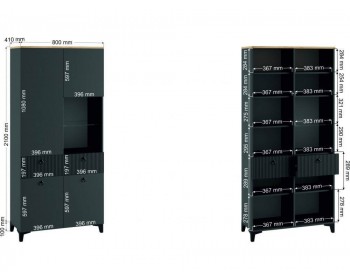 Гостиная Ника эйхория QR- / графит комплектация Готовая