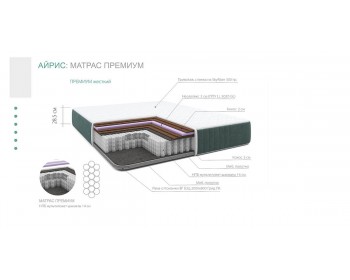 Кровать с матрасом Айрис Премиум