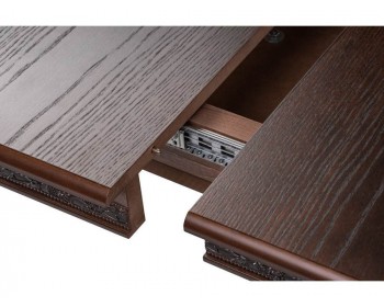 Обеденный стол Джил орех с коричневой патиной деревянный