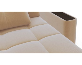 Тканевый диван Бергамо NEXT 155 с оттоманкой макси Венге